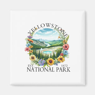 Blumen Yellowstone Nationalpark Wandern Camping Im Magnet