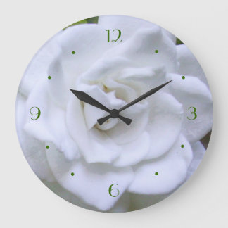 Blumen-ZeitGardenia Große Wanduhr