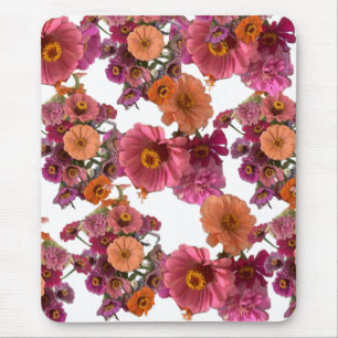Blumen Zinnia Bouquet Maureen Girard Bunt Mousepad