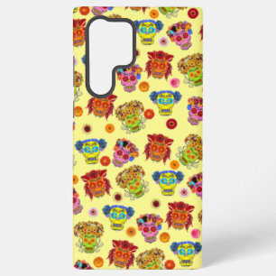 Blumen-Zucker-Schädel Samsung Galaxy Hülle
