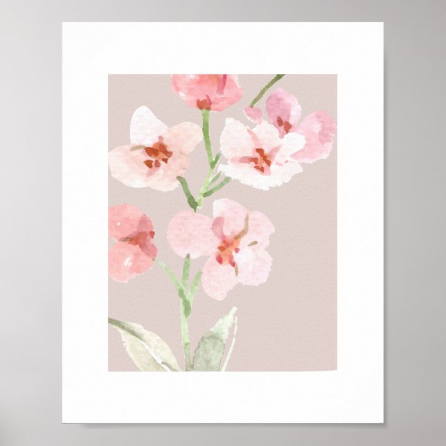 BLUMEN ZUHAUSE WALL ART POSTER (Vorne)