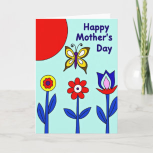 Blumen zum Muttertag Art Karte