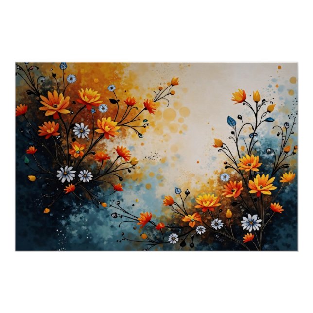 Blumen zur Feier Poster (Vorderseite)