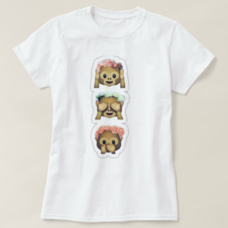 Blumenaffe Emojis T-Shirt