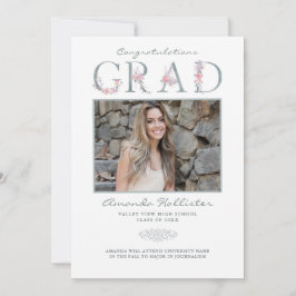 Blumenalphabet Foto Grad Bekanntgabe Ankündigung