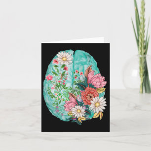 Blumenanatomie Anatomisches menschliches Gehirn Ps Karte
