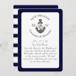 Blumenanker-Hochzeit Einladung