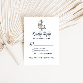 Blumenanker | Summer Song Request RSVP Card Karte