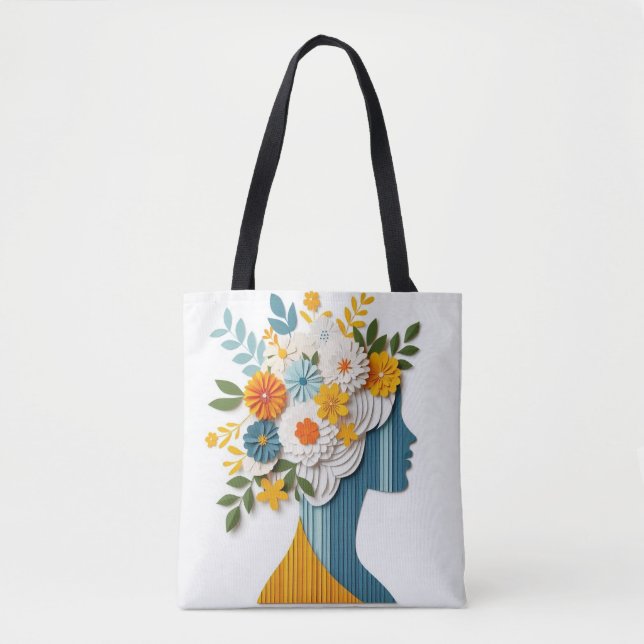 Blumenanweisung im Papierschnitt-Stil (Vorderseite)