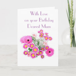 BLUMENANZEIGE MUM GREETING CARD KARTE