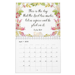 BlumenAquarell-Bibel-Vers-Kalender Kalender