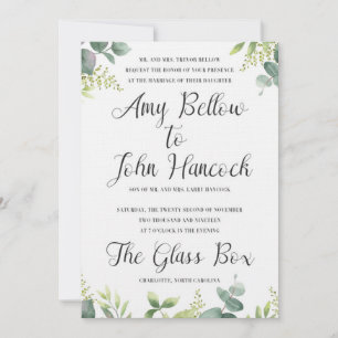 BlumenAquarell-Hochzeits-Einladung Save The Date