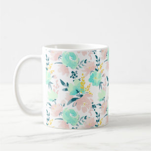 BlumenAquarell-Muster Kaffeetasse