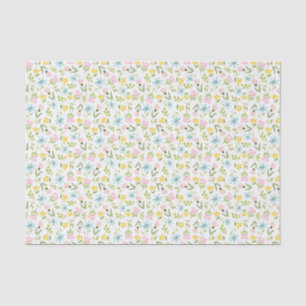 BlumenAquarell-Muster Seidenpapier