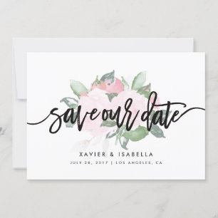 Blumenarrangement   Save-The-Date-Ankündigung Save The Date
