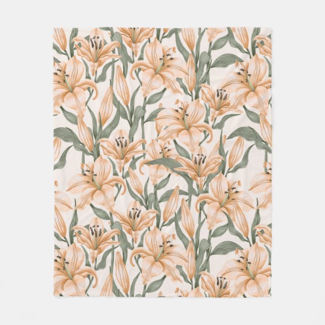 Blumenästhesie Fleecedecke (Vorderseite)