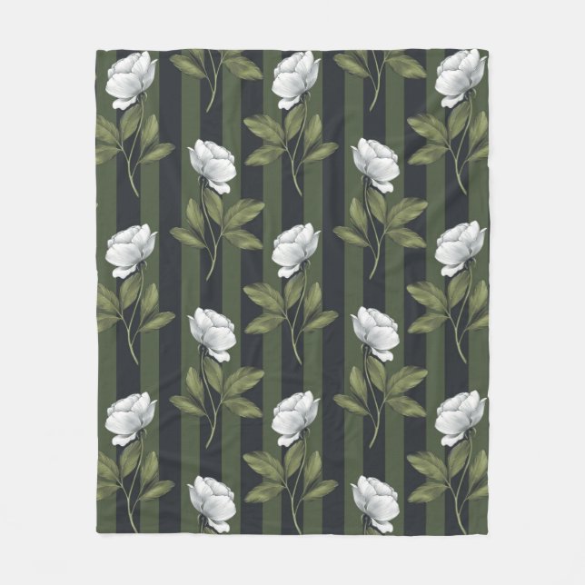 Blumenästhesie Fleecedecke (Vorderseite)