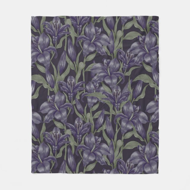 Blumenästhesie Fleecedecke (Vorderseite)