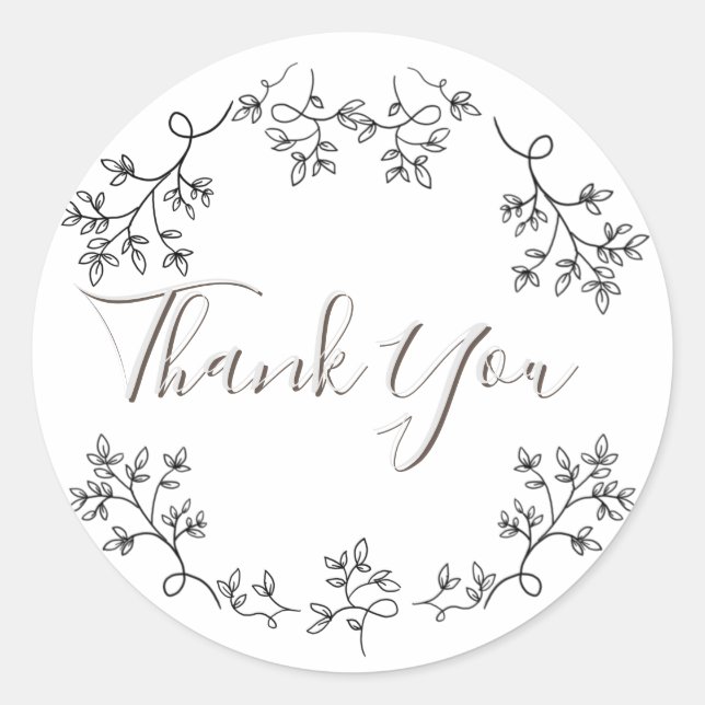 Blumenästhesie Runder Aufkleber (Vorderseite)