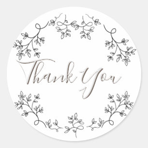 Blumenästhesie Runder Aufkleber