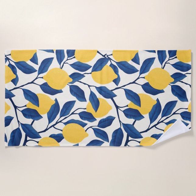 Blumenästhesie Strandtuch (Vorderseite)