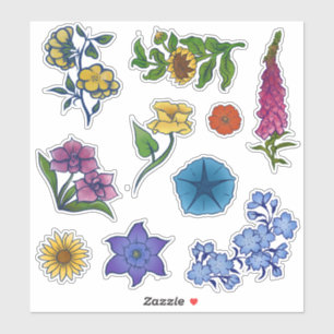 Blumenaufkleber Aufkleber