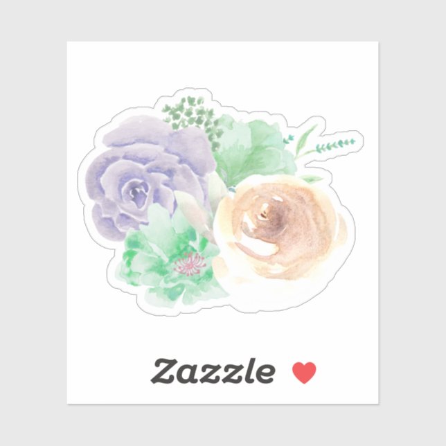 Blumenaufkleber Aufkleber (Blatt)