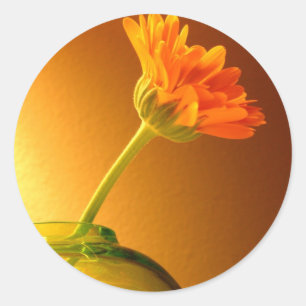 Blumenaufkleber Runder Aufkleber