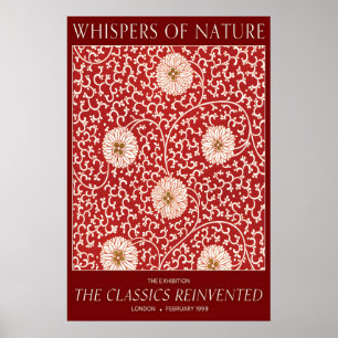 Blumenausstellung Kunstprint Crimson & Sage Poster
