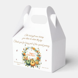 Blumenaustalt Grüne Orange Pumpkin Baby Dusche Geschenkschachtel