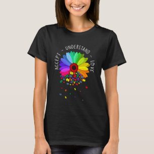 Blumenautismus Bewusstsein Daisy Blume für Mama Fr T-Shirt