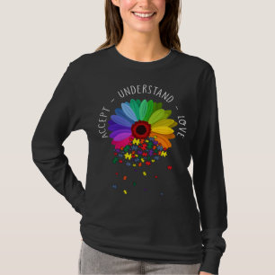 Blumenautismus Bewusstsein Daisy Blume für Mama Fr T-Shirt