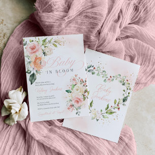 Blumenbaby im Bloom Girl Dusche Einladung