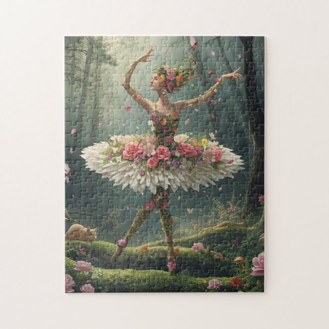 Blumenballett im Zauberwald Puzzle (Vertikal)