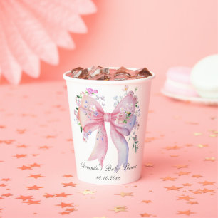 Blumenband-Blumen Mädchen Baby-Party Pappbecher