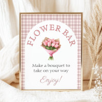 Blumenbar Pink Frisch vom Markt Brautdusche