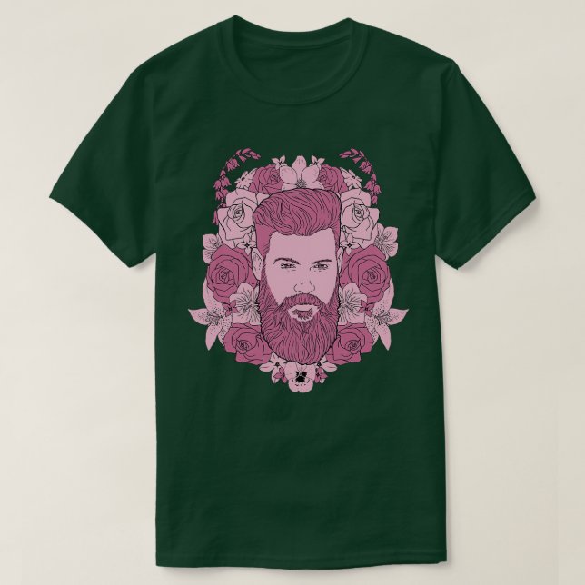 Blumenbär Rosa T-Shirt (Design vorne)