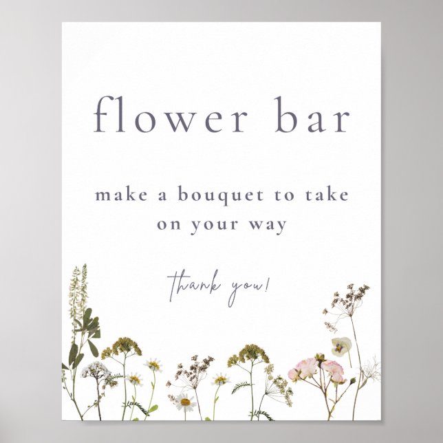 Blumenbarstrauß  poster (Vorne)