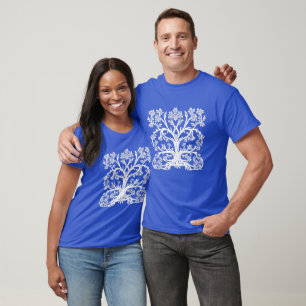 Blumenbaum in Weiß T-Shirt