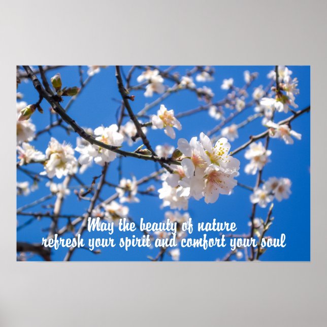 Blumenbaum Inspirationsposter Poster (Vorne)