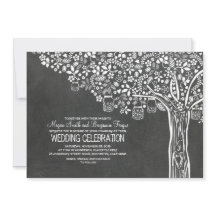 Blumenbaum Mason Jar Lights Hochzeit Chalkboard