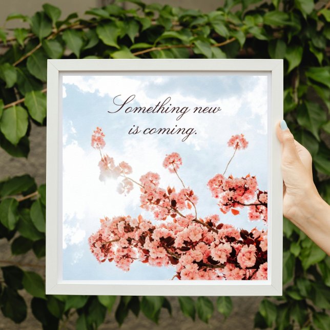 Blumenbaumblütenmotivation Zitat Poster (Von Creator hochgeladen)