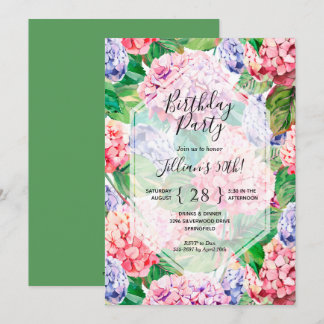 Blumenbäume Einladung zum Geburtstag
