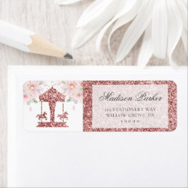 Blumenbäume Glitzer Geburtstag Carousel Personalis