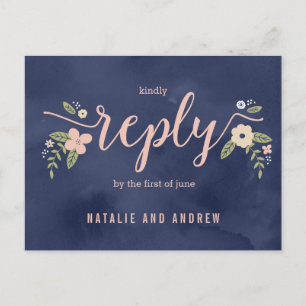 Blumenbeauty-UAWG Postcard bearbeitbare Farbe Einladungspostkarte