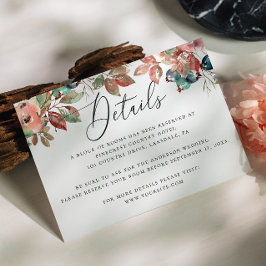 Blumenbeere im Wasserfarbenfall Einzelheiten zur H Begleitkarte