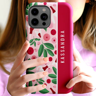 Blumenbeeren - Personalisierter Name Case-Mate iPhone Hülle