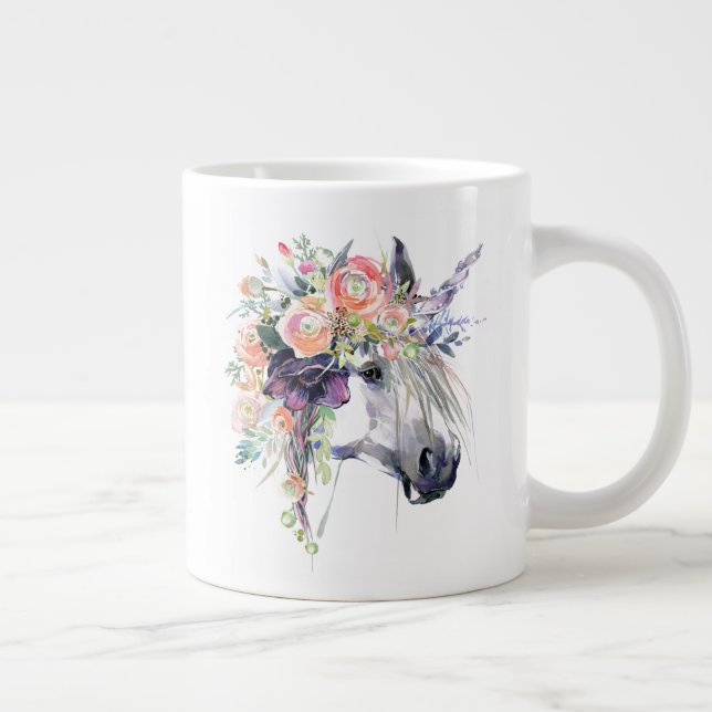 Blumenbekleidung Jumbo-Tasse (Rechts)
