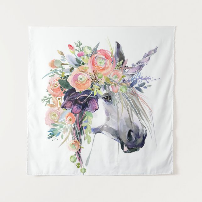 Blumenbekleidung Wandteppich (Vorderseite)