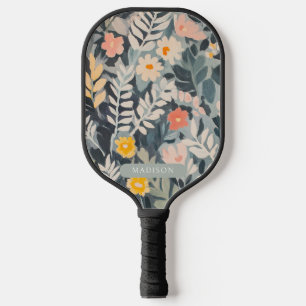 Blumenbemalung Personalisiert modern Pickleball Schläger